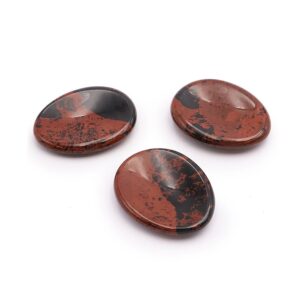 Galets Anti-Stress Obsidienne Acajou "Force Mentale 😎"