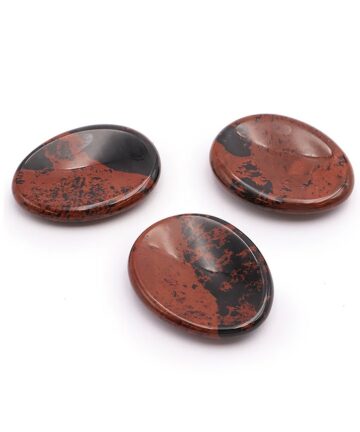 Galets Anti-Stress Obsidienne Acajou "Force Mentale 😎"