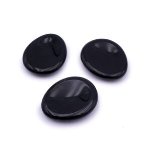 Galets Anti-Stress Obsidienne "Bouclier de Protection 🧿"