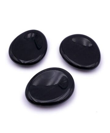 Galets Anti-Stress Obsidienne "Bouclier de Protection 🧿"