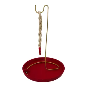 Porte-Encens Népalais en Terracotta Rouge