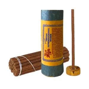 Encens Tibétain "Safran Naturel" + Porte-Encens