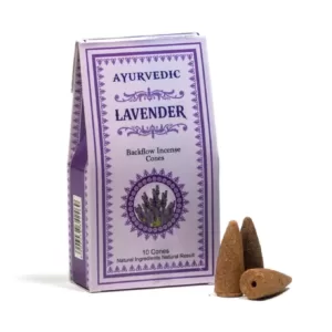 Cônes d'encens à refoulement Ayurvédique - Lavande