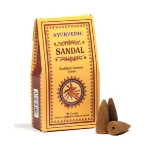 Cônes d'encens à refoulement Ayurvédique - Santal