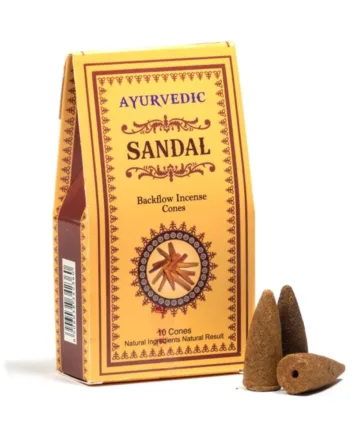 Cônes d'encens à refoulement Ayurvédique - Santal