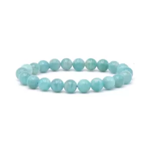 Bracelet Amazonite des États-Unis - AA «Cœur des Anges»