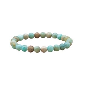 Bracelet Amazonite du Pérou - AB «Cœur des Anges»