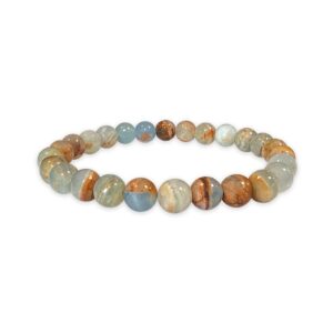 Bracelet Calcite bleue sur Gangue - AA «Havre de Paix»