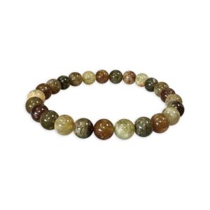 Bracelet Grenat Vert grossulaire - A "Ouverture du Cœur"