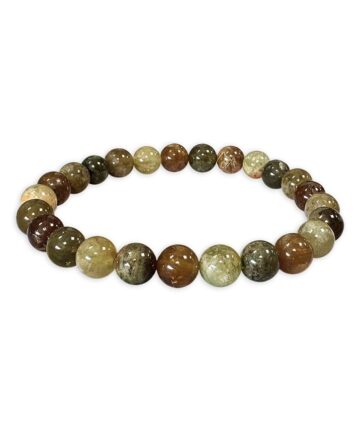 Bracelet Grenat Vert grossulaire - A "Ouverture du Cœur"