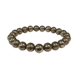 Découvrez le Bracelet Pyrite "Réussite Scolaire", conçu spécifiquement pour accompagner les étudiants vers l'excellence académique. Exploitant les propriétés de la pyrite, une pierre synonyme d'inspiration et de détermination, ce bracelet est l'accessoire parfait pour ceux qui visent haut dans leurs études.