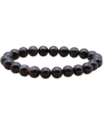 Bracelet Tourmaline Noire avec Quartz - B «Force Mentale»