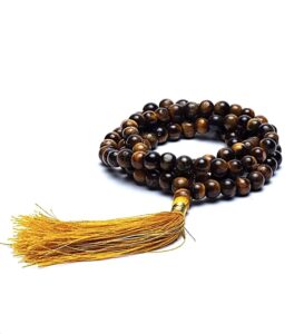 Collier Mala Œil de Tigre "Protection et Vitalité" 7MM