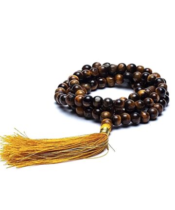 Collier Mala Œil de Tigre  "Protection et Vitalité" 7MM