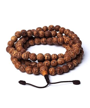 Collier Mala Graines de Bodhi Polies  "Connexion et Éveil Spirituel"