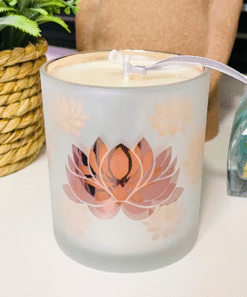 Bougie Surprise Lotus « La vie en Rose » 🌹