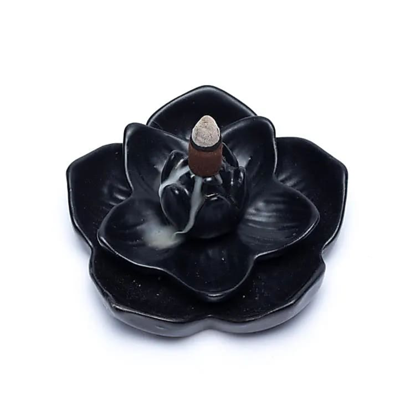 porte encens, refoulement, lotus, fleur