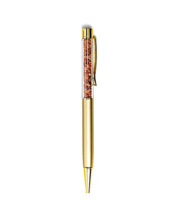 Stylo Cornaline « Porte-Bonheur »