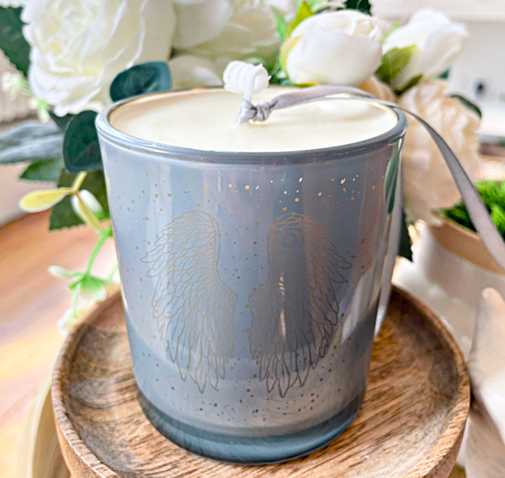 bougie ange, pierre, nombre, heure miroir, message