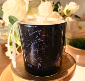 Bougie Surprise Constellation « Fleur de coton » ☁️ – Mystère 🎁