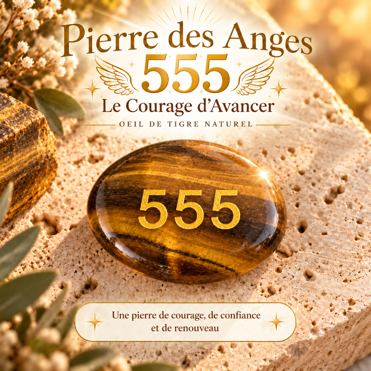 Pierre des Anges 555 🐅 - Le Courage d'Avancer